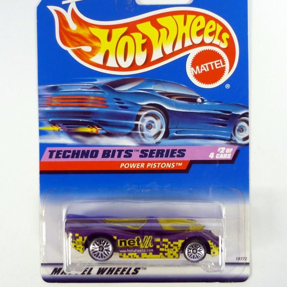 Hot Wheels Power Pistons #690 Techno Bits Series 2 of 4 Purple Die-Cast Car 1998 - Picture 1 of 1